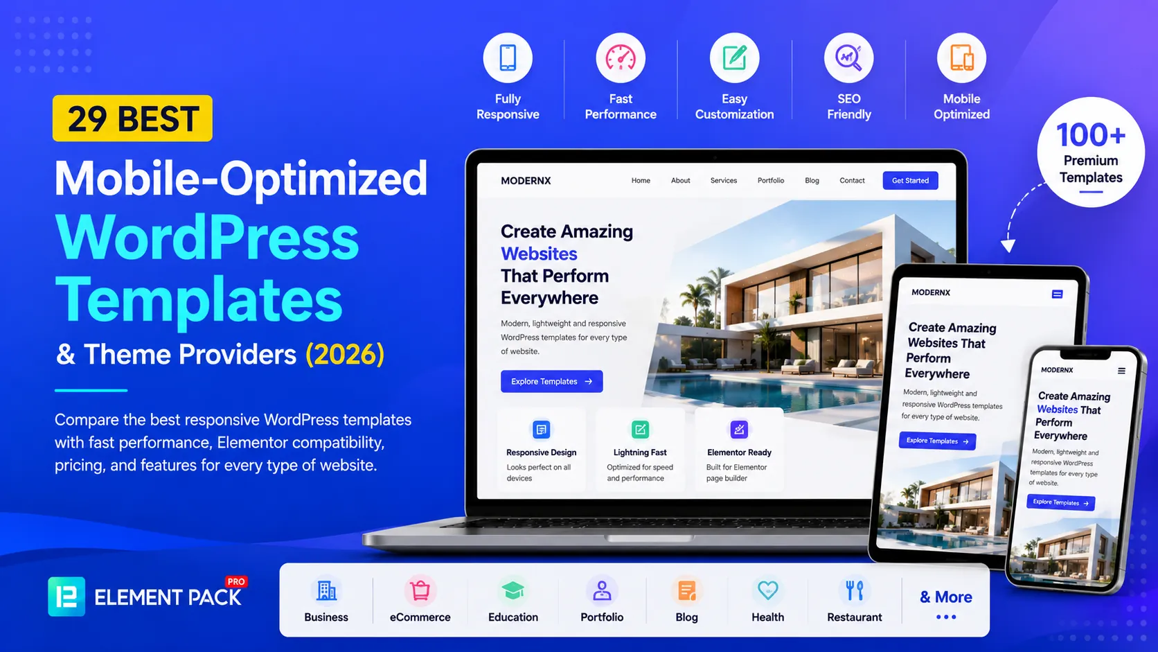 29 Best Mobile-Optimized WordPress Templates & Theme Providers (2026) 29 Best Mobile-Optimized WordPress Templates & Theme Providers (2026)