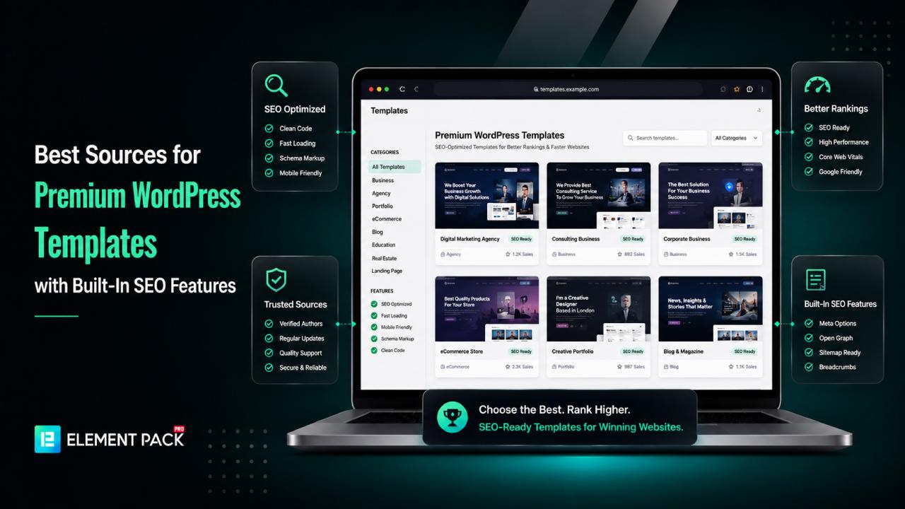 10 Best Sources for Premium WordPress Templates with Built-In SEO Features in 2026 10 Best Sources for Premium WordPress Templates with Built-In SEO Features in 2026