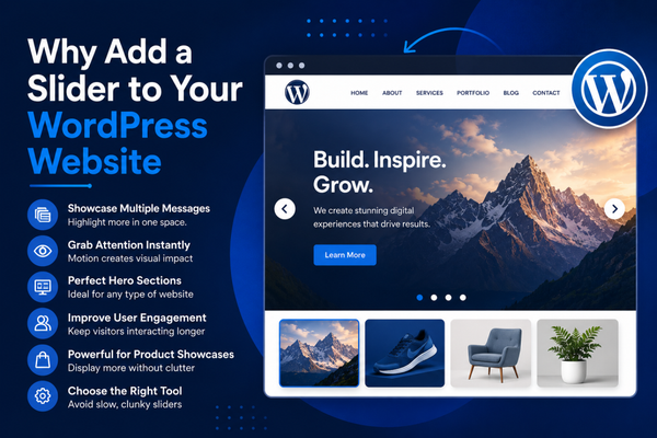 Why Add a Slider to your WordPress Website Why Add a Slider to your WordPress Website
