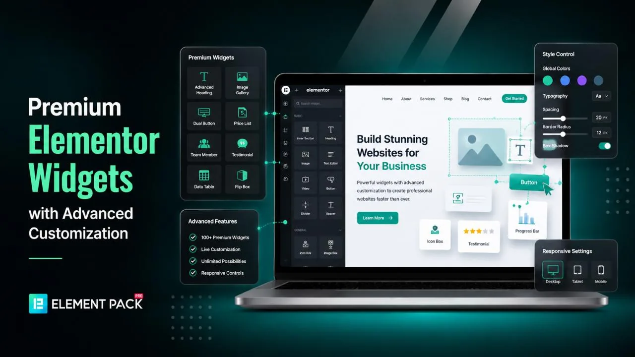 Premium Elementor Widgets with Customization Options Premium Elementor Widgets with Customization Options