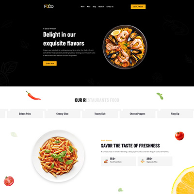 Foods Landing Page