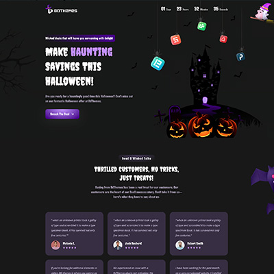 Halloween Landing Page