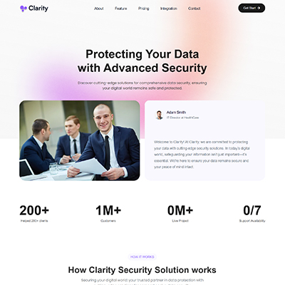 Clarity About Us Page