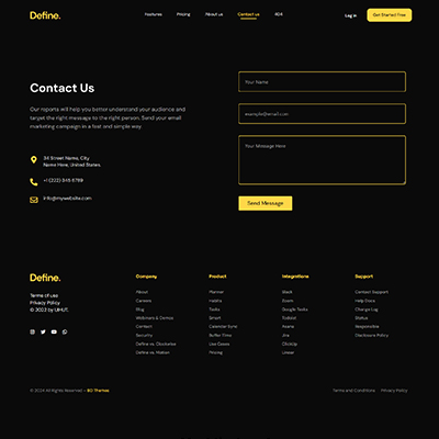 Define Contact Us Page